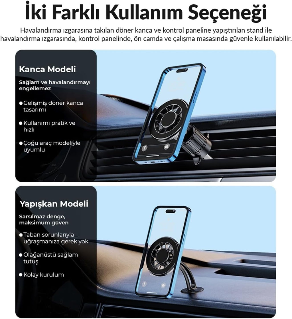 KingMa MagSafe Uyumlu Manyetik Araç Telefon Tutucu