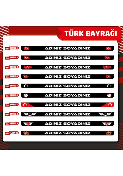 Plakalıkhane Premium Uv Baskılı Kişiye Özel Plakalık 2 Adet