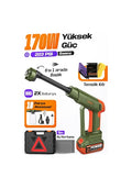 Auhma Acr-10 Şarjlı Araç Yıkama Makinesi Yeşil 203 Psı 170w Basınçlı Oto Yıkama Seti 3820 Fırçasız