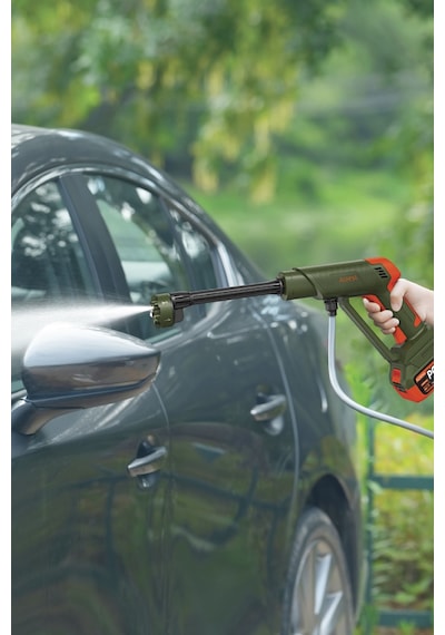 Auhma Acr-10 Şarjlı Araç Yıkama Makinesi Yeşil 203 Psı 170w Basınçlı Oto Yıkama Seti 3820 Fırçasız